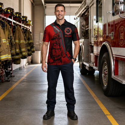 Firefighter Dept Personalized Name AOP Polo - Personalized Polo shirt - All over printed d9ee2263-54b6-4a24-b26f-8cbdec485e4c.jpg