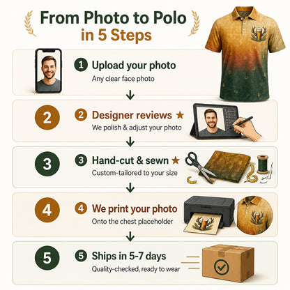 Beer & Deer Hunter All-Over Polo - Polo shirt - All over printed d9f85d85-b425-4d01-a3d1-65abfe97948b.jpg
