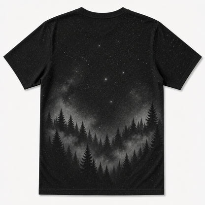 Retro UFO Pet Portrait Tee - Back view