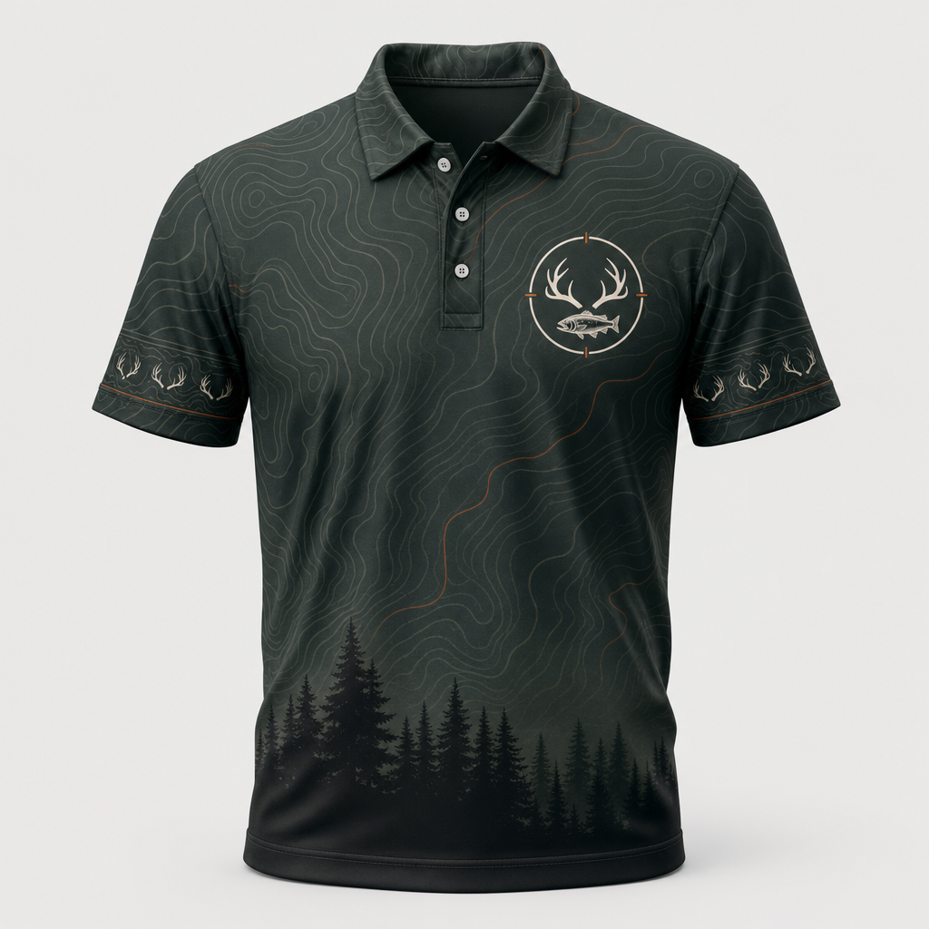 Fishing Solves Problems Hunting Solves The Rest AOP Polo - Polo shirt - All over printed da3a7263-51b0-401b-b6b1-49768714b60e.png
