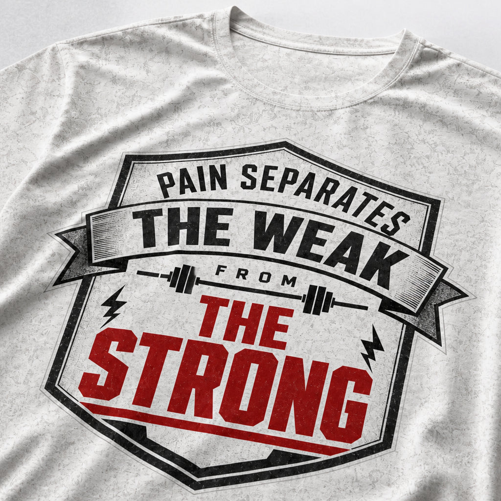 Pain Separates The Weak From The Strong – Gym Motivation Tee - T-Shirt - All over printed da420e76-2272-49a1-80f0-21bbac3f3d1d.jpg