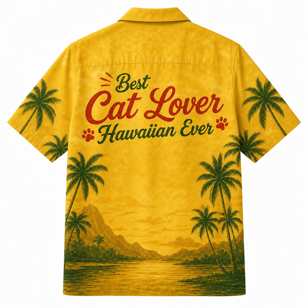 Cat Lover Hawaiian - Back view