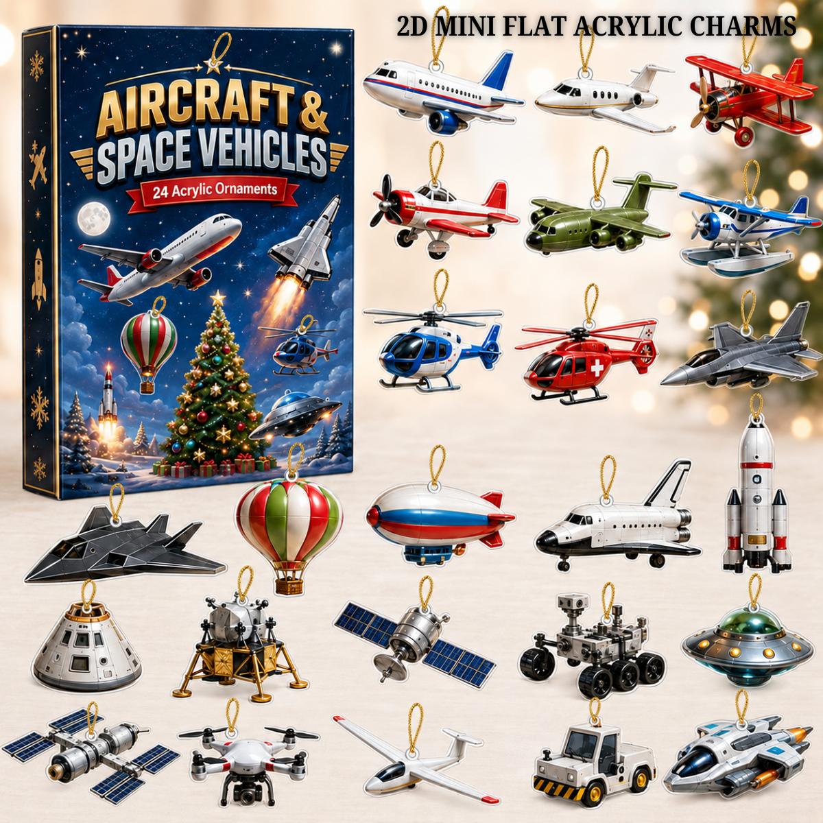 Aircraft & Space Vehicles Advent Calendar 2026 - 24-Day Festive Countdown, Acrylic Charms Blind Box - Gift For Kids, Family & Friends db5e293b-3cd6-4714-86cd-5ba5b6c69913-aircraft-text.png