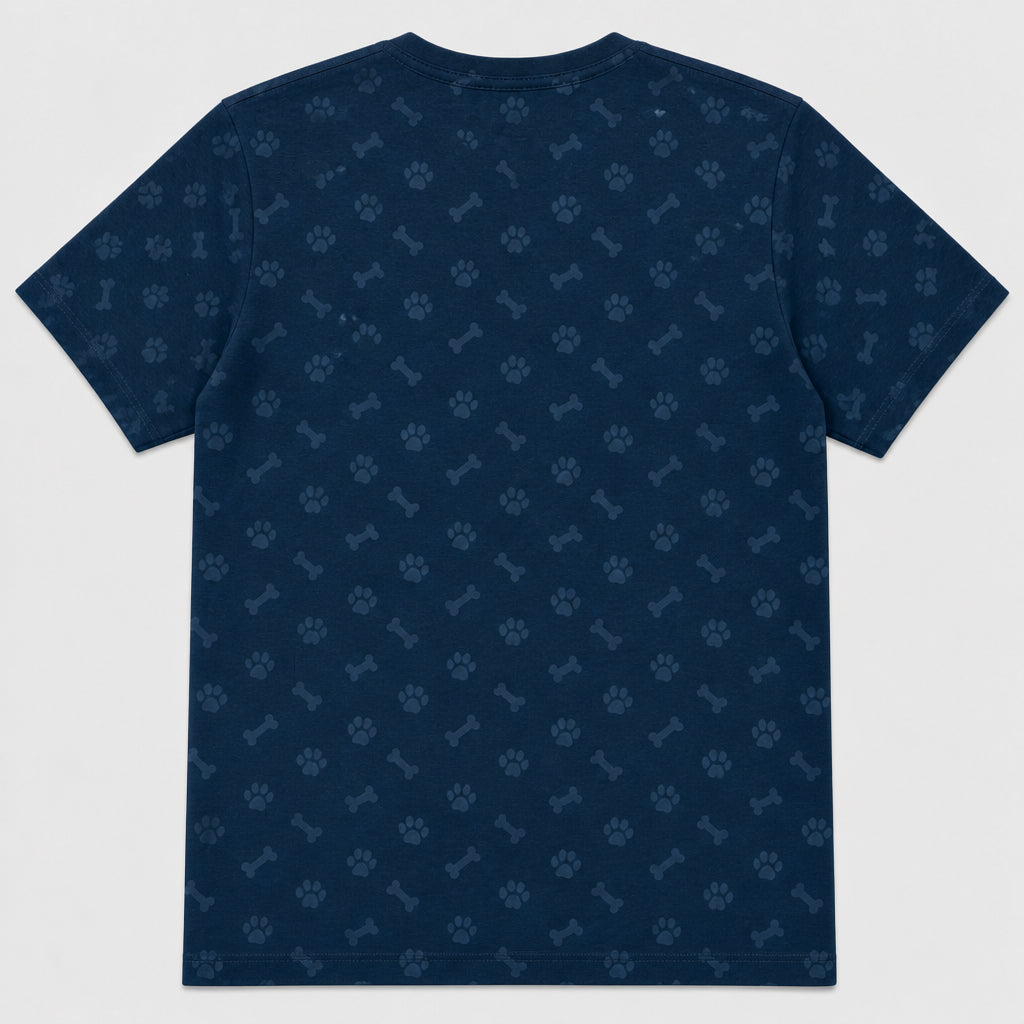 World's Best Dog Dad — Custom Pet Photo AOP Tee - Back view