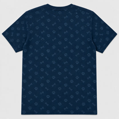 World's Best Dog Dad — Custom Pet Photo AOP Tee - Back view