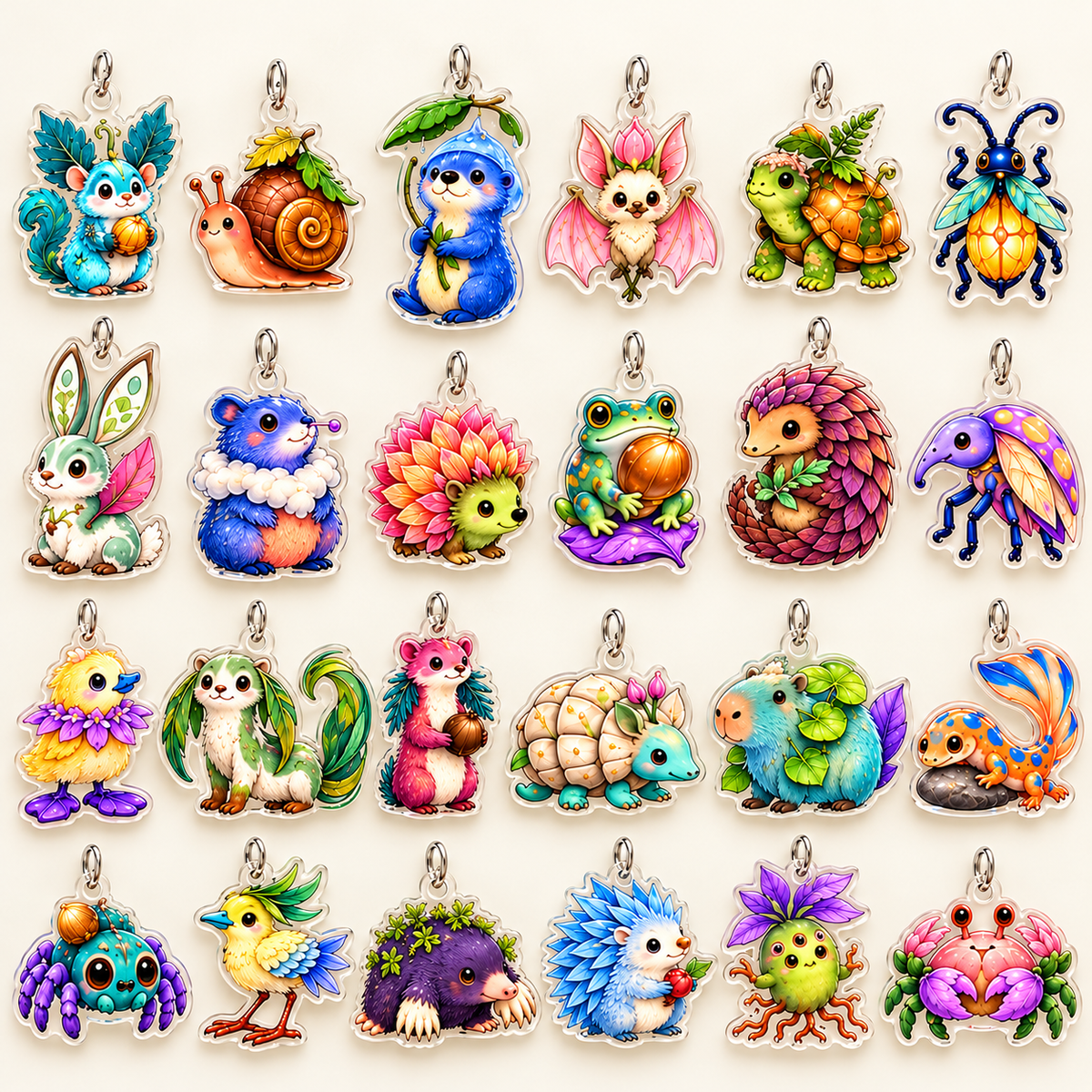 Enchanted Forest Advent Calendar – 24 Mini Acrylic Charms, Cute Fantasy Woodland Creature Ornaments, Christmas Countdown Gift Set dcca6d50-7063-47f9-85f9-4963718c772b-B-24-charm-acrylic-sinh-v-t-r-ng.png
