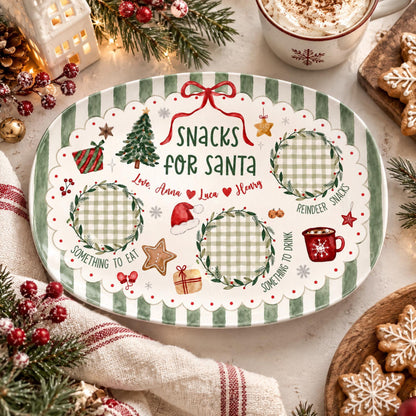 Custom Name Santa Cookie Plate, Cookies for Santa Platter, Personalized Holiday Christmas Plate for Family, Christmas Gift dce631d8-fa02-46d9-8bdd-24aba5abd09a-3.jpg