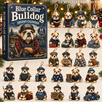 Blue Collar Bulldog Advent Calendar 2026 - 24-Day Festive Countdown, Acrylic Charms Blind Box - Gift For Bulldog Lovers dce63bd6-76e1-4aae-bd28-6b88f8922e7a-bulldog-text.png