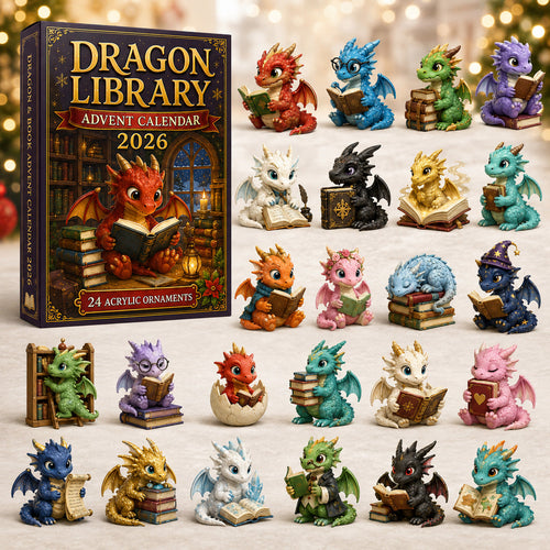 Dragon Library Advent Calendar 2026 - 24-Day Festive Countdown, Acrylic Charms Blind Box - Gift For Dragon Lovers dcee8c34-face-4dba-a1fb-d39e00371091-CHRISTMAS_KICKOFF_40_OFF_-_Dragon_Library_Advent_Calendar_2026_-_24-Day_Festive_Countdown_Acryli.jpg