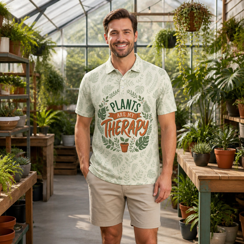 Plants Are My Therapy Botanical Polo - Polo shirt - All over printed dda24ff9-b98f-43b3-927f-4d18a84b4c1d.jpg