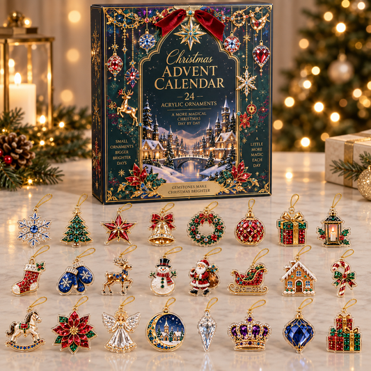 2026 Christmas Advent Calendar with 24 Acrylic Ornaments, Jewel-Inspired Holiday Countdown Calendar, 24 Days of Christmas Mini Keepsake Decorations, Festive Gift for Kids, Adults & Families ddb3b627-920d-460c-8433-241a52bfdc7a-1.png
