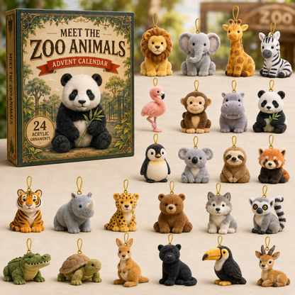 Zoo Animals World Advent Calendar 2026 - 24-Day Festive Countdown, Acrylic Charms Blind Box - Gift For Animal Lovers ddcfae5c-4443-4e40-a2d0-1e35ffb39157-zoo-box-charms.png