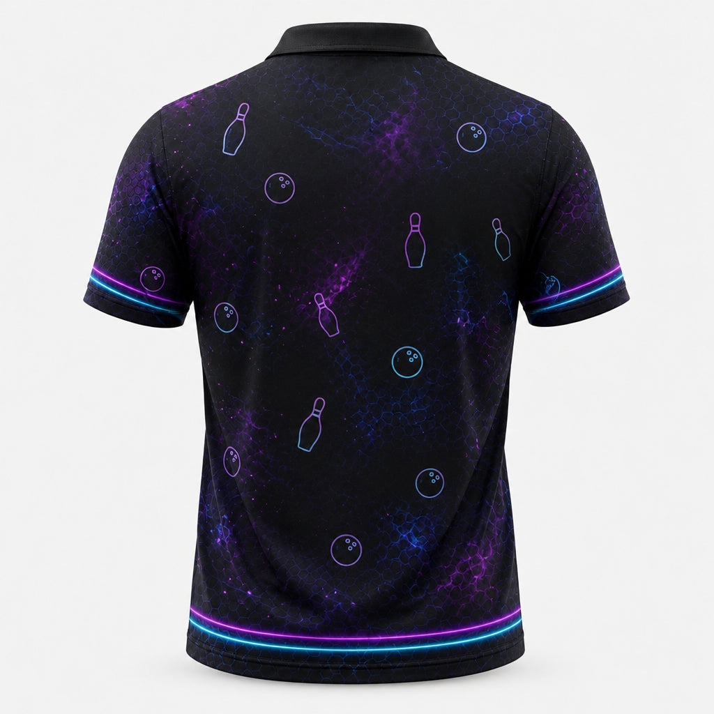 Personalized Strike Like a Cobra Bowling Polo Shirt – Custom Name, All-Over Print