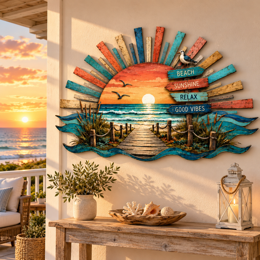 Tropical Beach Metal Wall Art, Ocean Sunset Decor, Palm Tree Wall Sculpture, Coastal Cottage Patio and Porch Decor dea3fbe9-9c99-4744-9fe2-40b867415714-Tranh-bi-n-ho-ng-h-n-tr-n-hi-n-3.png