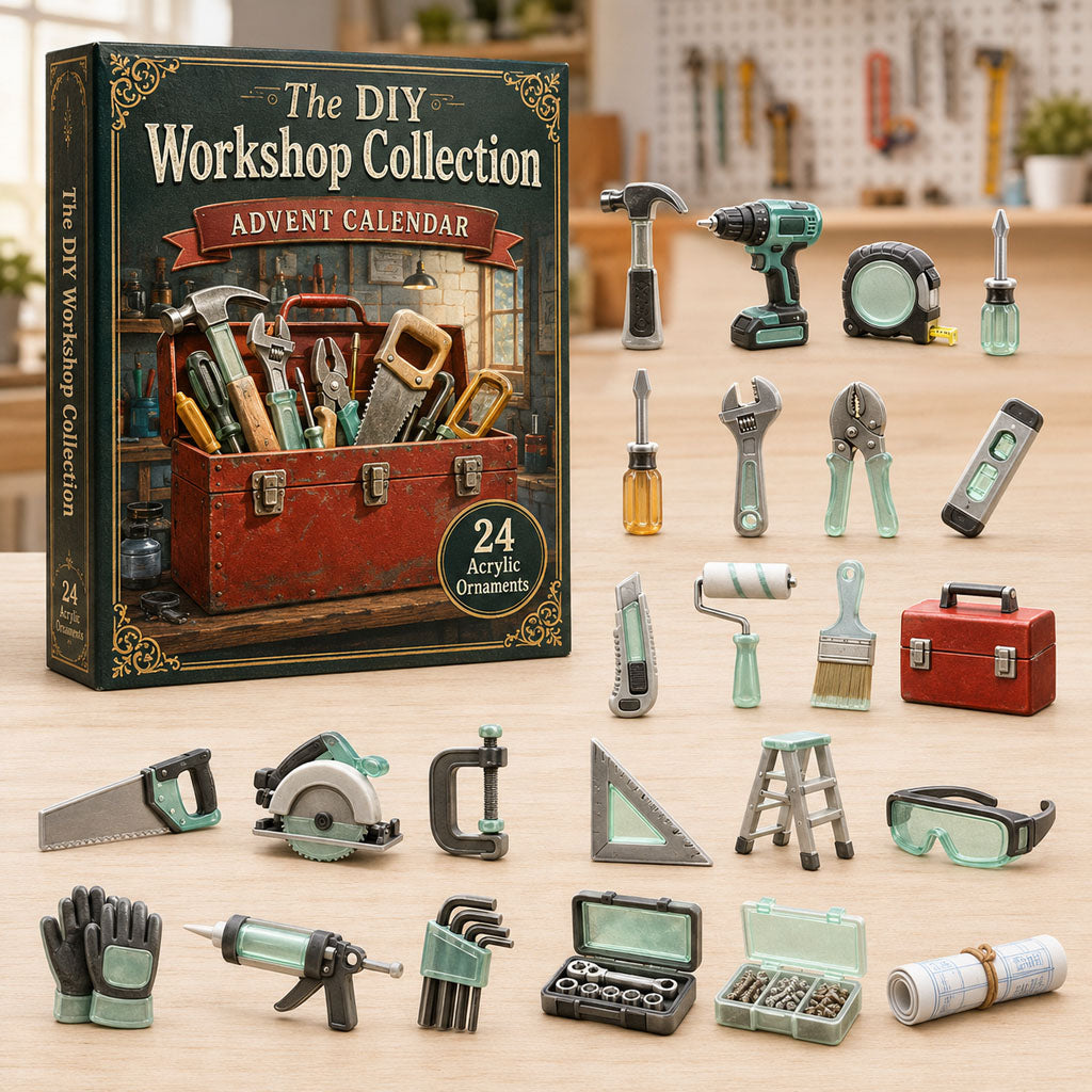 DIY Workshop Tools Advent Calendar 2026 - 24-Day Festive Countdown, Acrylic Charms Blind Box - Gift For Tool Lovers deaa1c24-d73c-4a46-ad8b-738d73d734c9-workshop.jpg