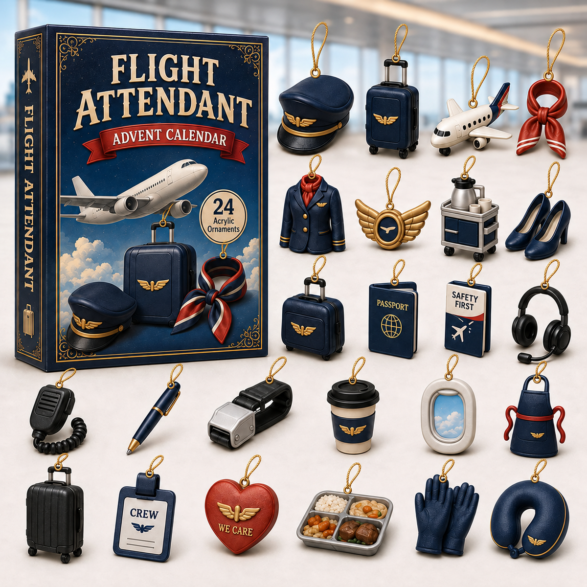 Flight Attendant Advent Calendar 2026 - 24-Day Festive Countdown, Acrylic Charms Blind Box - Gift For Job Lovers df385e8a-d353-44e3-9734-0f4f18c8f24e-flight-box-charms.png