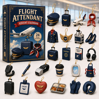 Flight Attendant Advent Calendar 2026 - 24-Day Festive Countdown, Acrylic Charms Blind Box - Gift For Job Lovers df385e8a-d353-44e3-9734-0f4f18c8f24e-flight-box-charms.png