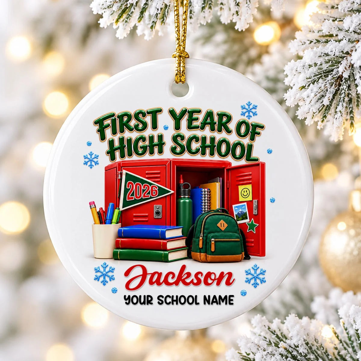 First Year Of High School - Personalized Ceramic Ornament - Christmas Gift For Boys Girls Kids Grandkids df447ef4-6fd8-4d10-9e12-f3d60e1368fb-yUOySQBKL4__web1_1200x.jpg