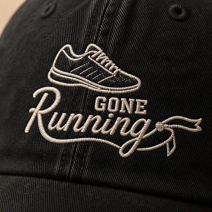 Gone Running Embroidered Dad Cap - How it is made