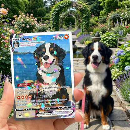 Personalized Pet as Pokemon Card, Turn your pet into a Pokemon, Custom Photo Anime Card, Gift For Him, Gift For Her, Pet Lover Gift Cat Gift dog_card_d6cae4c3-a311-4eff-a9e0-a91156e6d5a9.jpg
