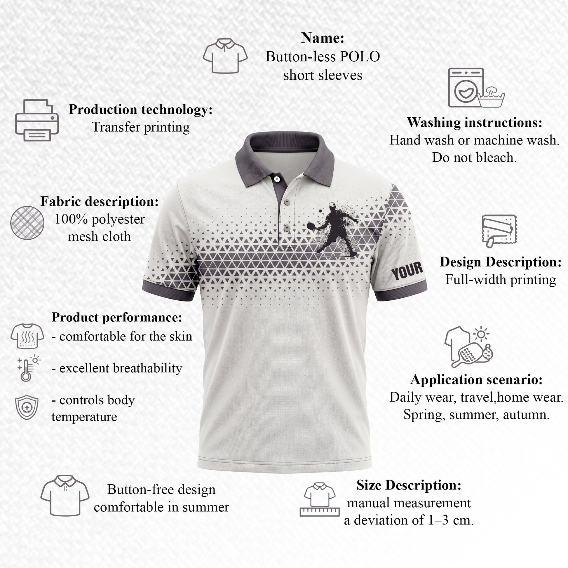 Custom Pickleball Polo Shirt