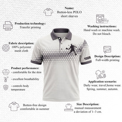 Custom Pickleball Polo Shirt