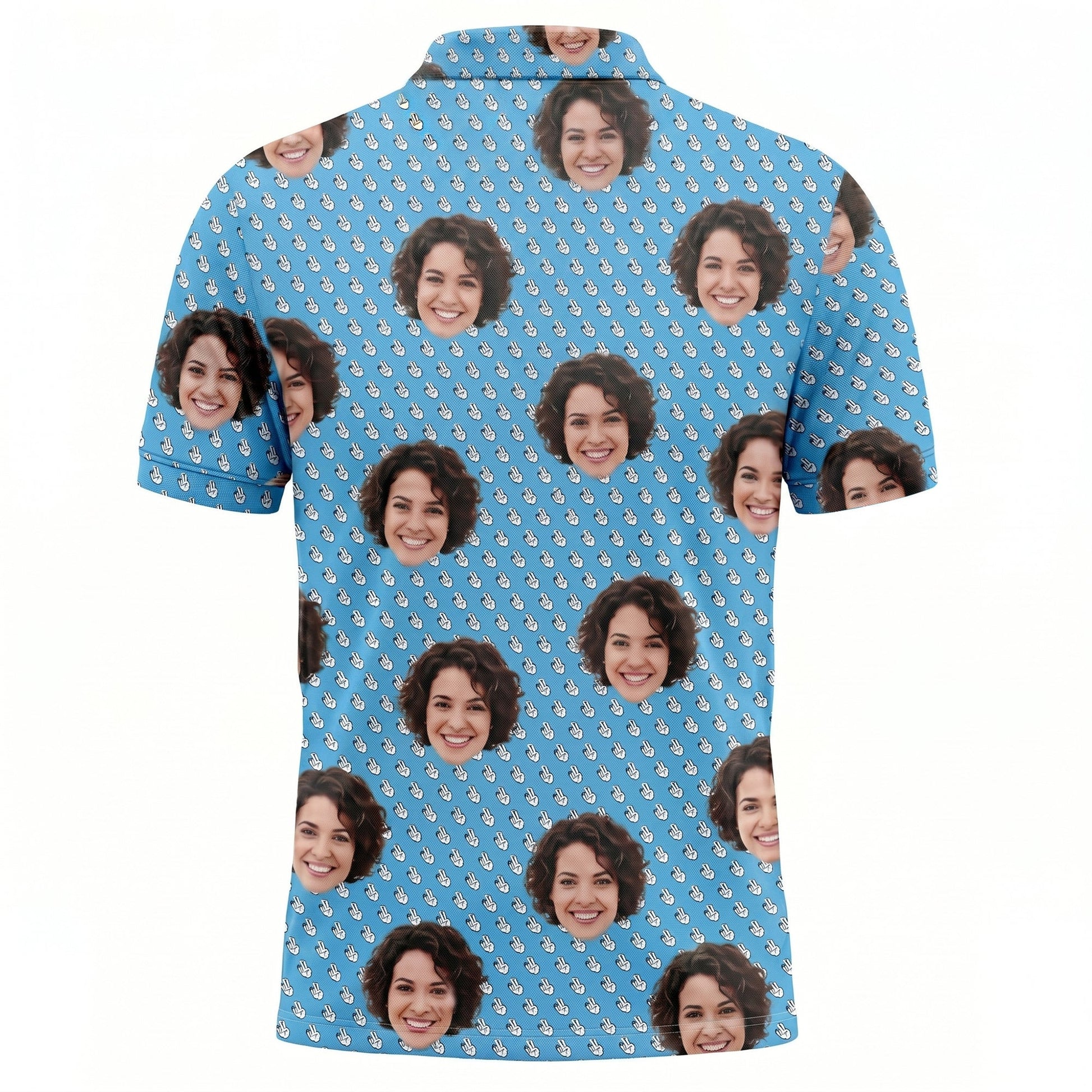 Personalized Custom Face Photo All Over Print Polo Shirt