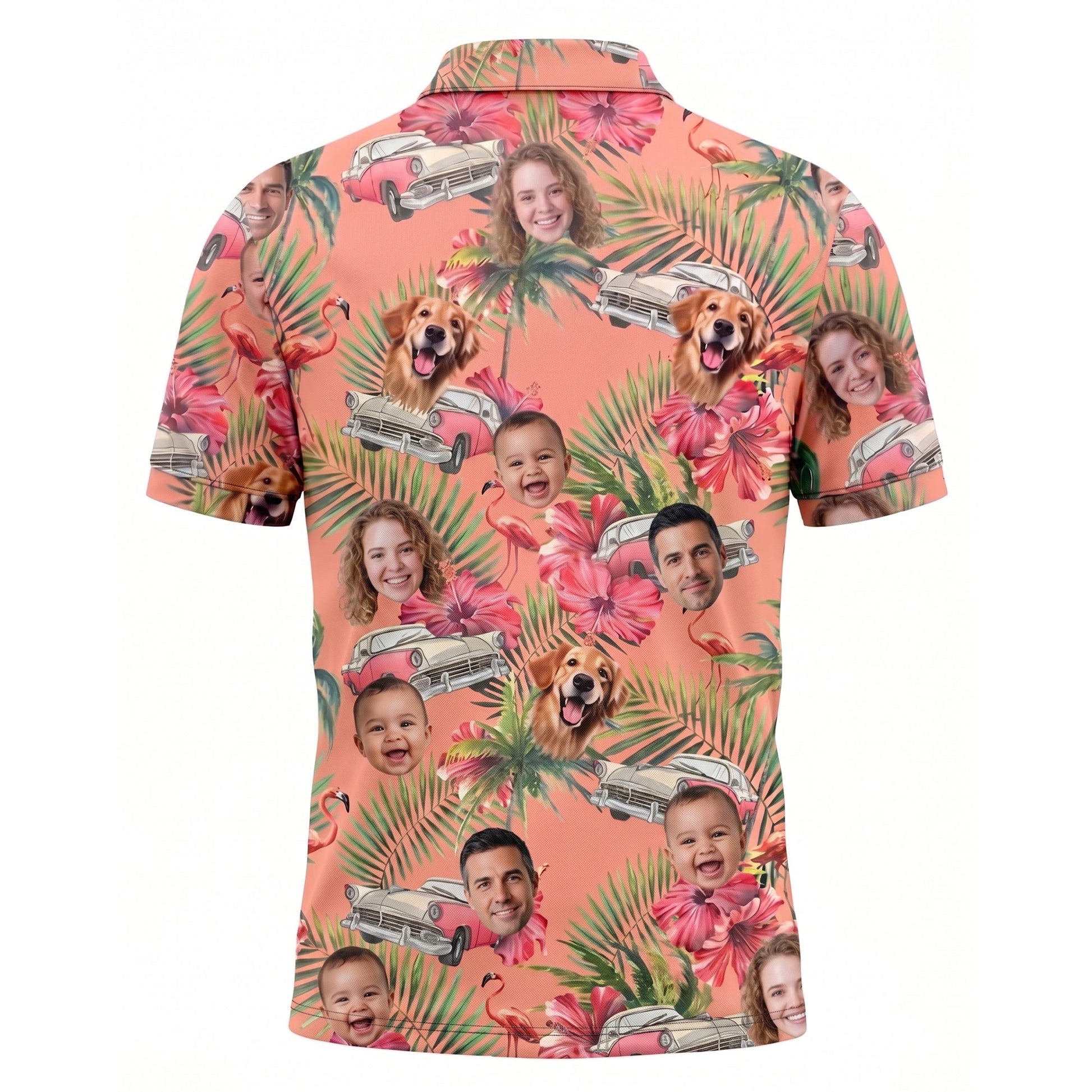 Custom Face Tropical Pickleball Shirt