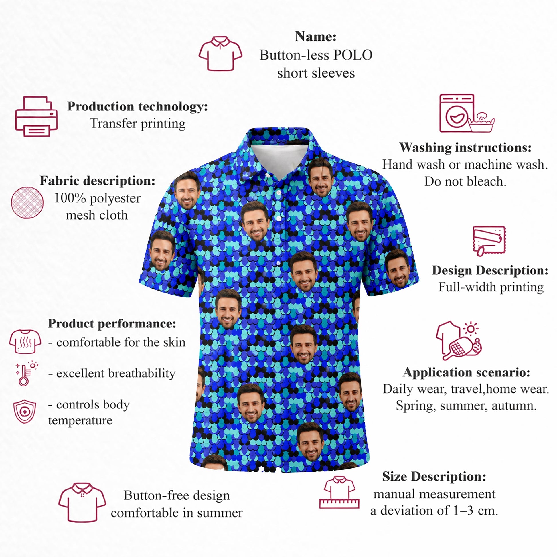 Custom Face Blue Fish Scale Polo Shirt download_7514856a-b718-4452-94e0-96867c27708d.jpg