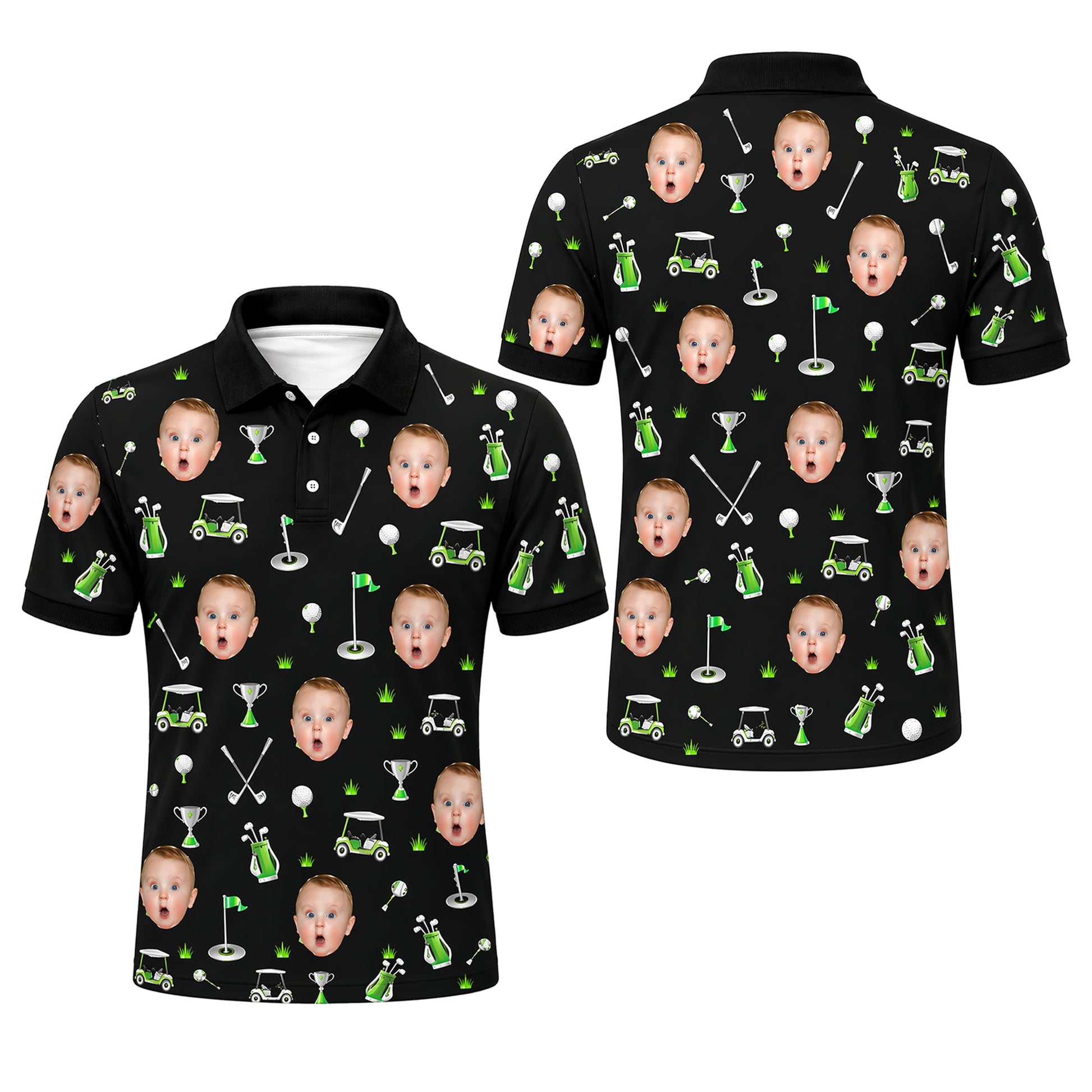 Custom Face Golf Pattern Men's Polo Black download_97e867c0-073e-45e7-8759-0fa3bf38859a.jpg