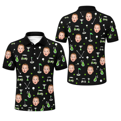 Custom Face Golf Pattern Men's Polo Black download_97e867c0-073e-45e7-8759-0fa3bf38859a.jpg