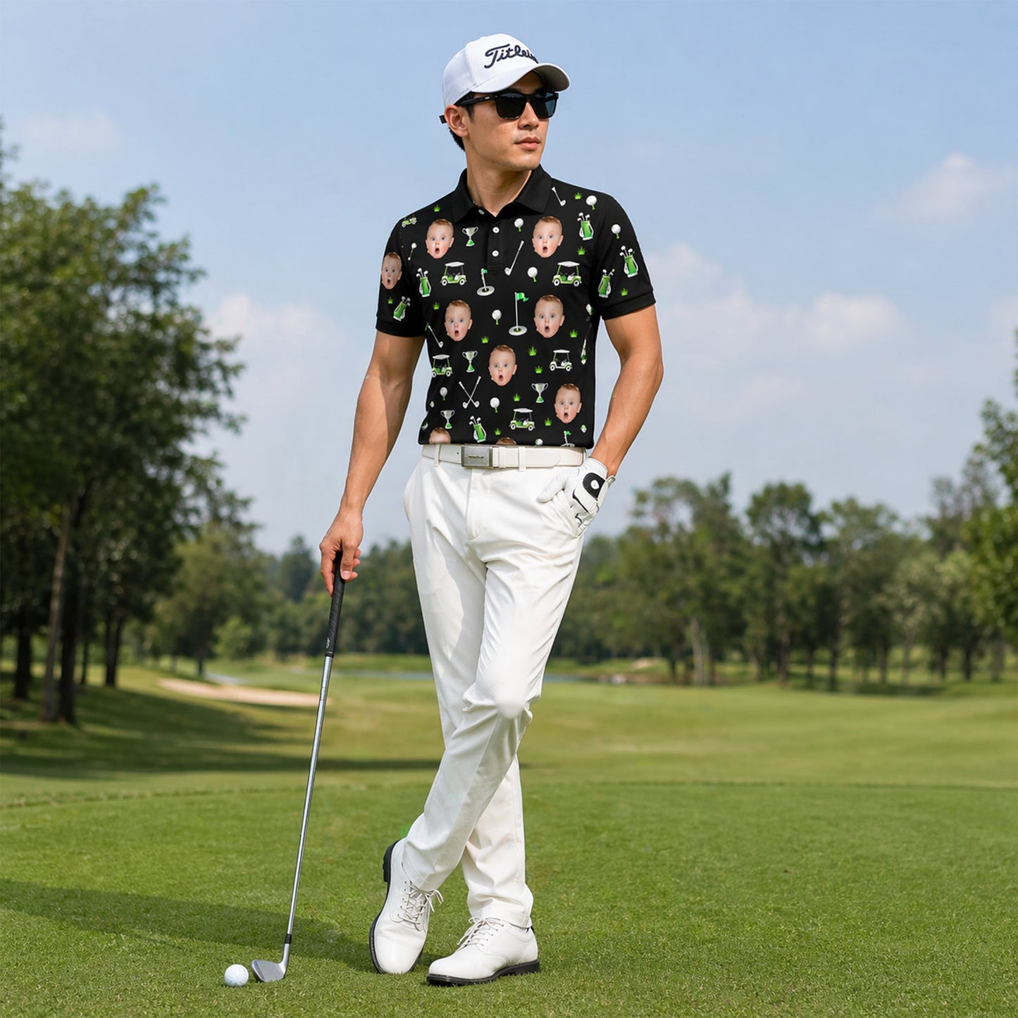 Custom Face Golf Pattern Men's Polo Black download_ff891f53-0b9b-4c4d-81bf-2732be85a7f5.jpg