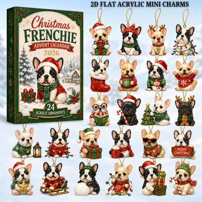 Christmas Frenchie Advent Calendar 2026 - 24-Day Festive Countdown, Acrylic Charms Blind Box - Gift For French Bulldog Lovers e07a16b4-3823-49ec-a980-3e90cc168cca-frenchie-text.png