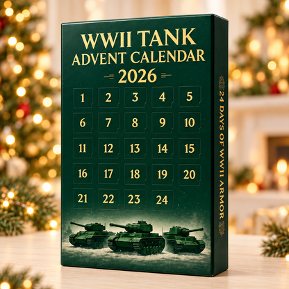 WWII Tank Advent Calendar 2026 – 24 Acrylic Tank Christmas Ornaments, Holiday Gift for Military History Lovers & Tank Enthusiasts e0e189f0-1bd0-416e-99ef-00756a56d036-H-p-l-ch-m-a-v-ng-xe-t-ng-WWII.png