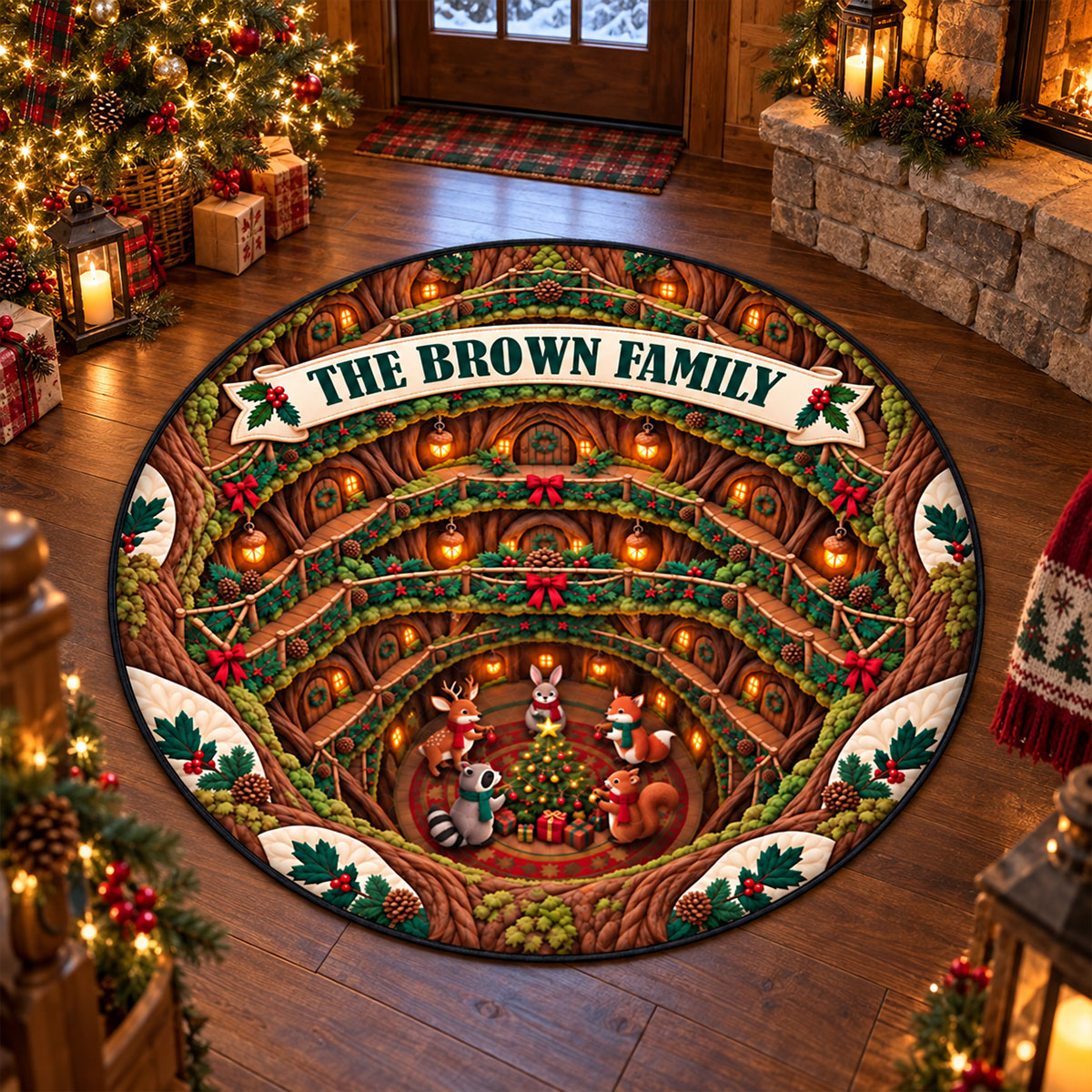 A Village Full Of Wonder 3D Illusion Quilted Rug - Personalized Quilted Mat e0f640ab-b222-4192-9d79-1d41146542dd-3.jpg