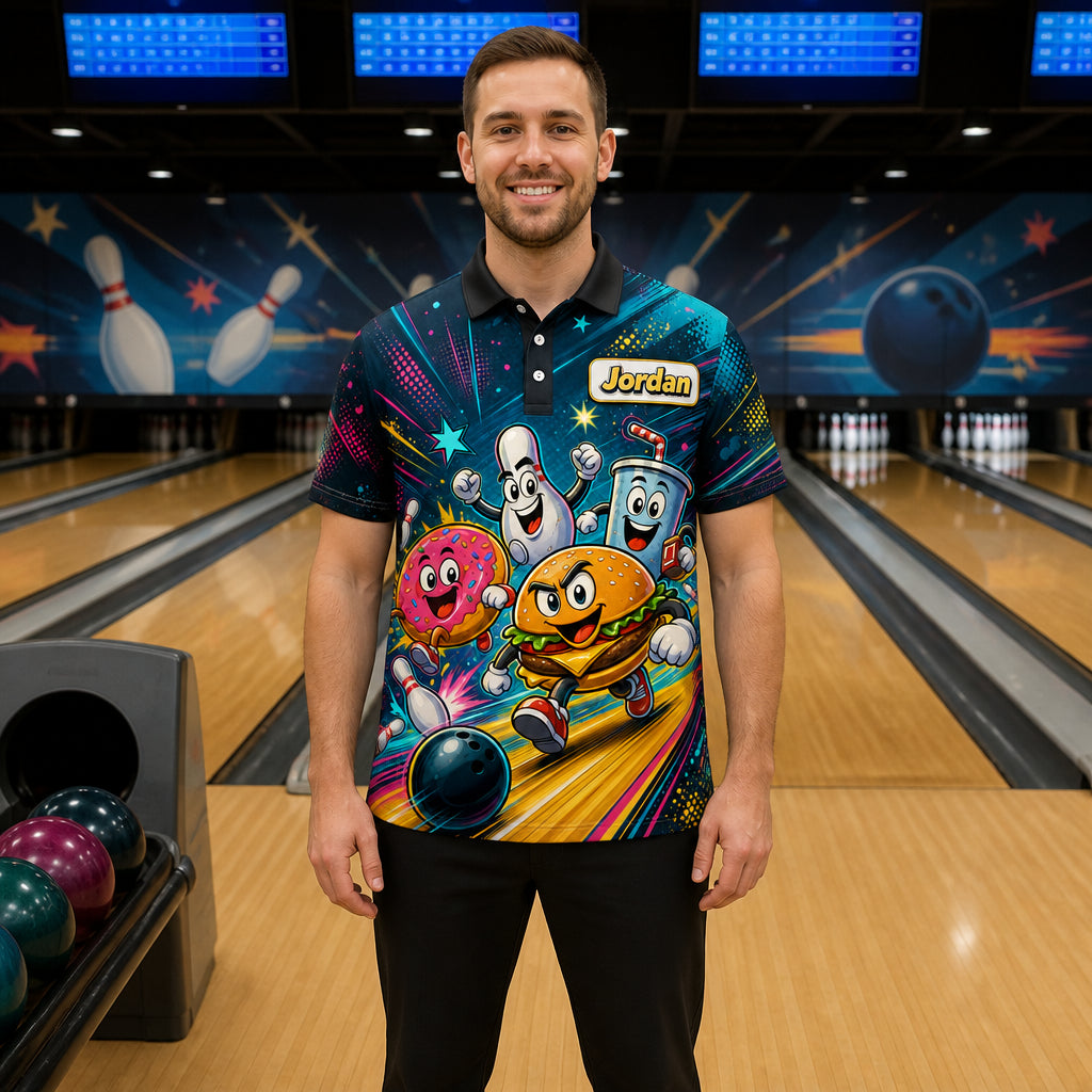 Custom Bowling Team AOP Polo — Cartoon Food Mascots - Personalized Polo shirt - All over printed e1df6c40-2c81-4b30-94e6-4bcc8cb9425b.jpg