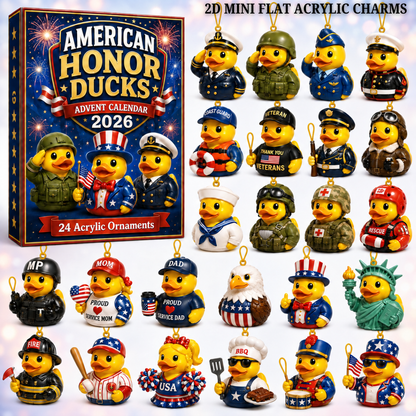American Honor Rubber Duck Advent Calendar 2026 - 24-Day Festive Countdown, Acrylic Charms Blind Box - Gift For Family & Friends e2a9a547-9815-428b-891c-e477bbaa8b2d-ducks-text.png
