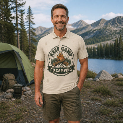 Keep Camp & Go Camping Topo-Badge AOP Polo - Polo shirt - All over printed e2c5e091-c449-43be-b7b7-9be1c9341446.jpg