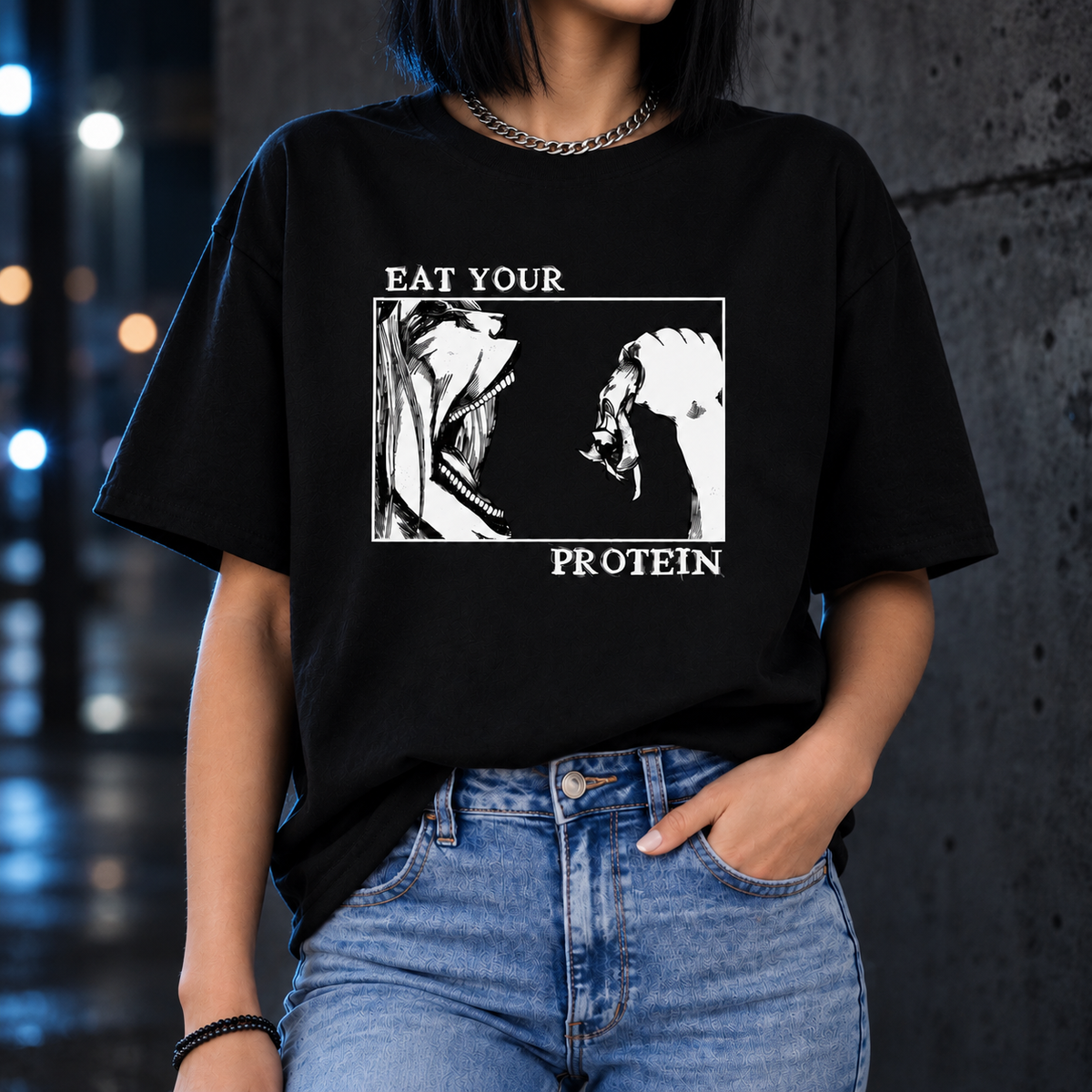 Eat Your Protein Anime Shirt | Titan Honnor Tee, Unique Gift For Hims, Hers e325b938-781b-4a9b-9651-cc534d69338a-hhhh.png