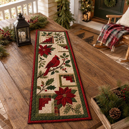 Christmas Quilted Table Runner, Traditional Red Green Holiday Table Decor, Holiday Winter Dining Table Decor, Festive Farmhouse Xmas Decor e32d8d5f-146c-44af-a2e7-c5af1859f008-5.jpg