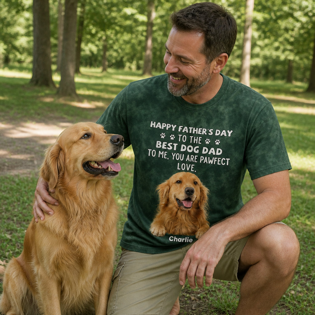 Best Dog Dad — Forest Green colorway - Lifestyle 1