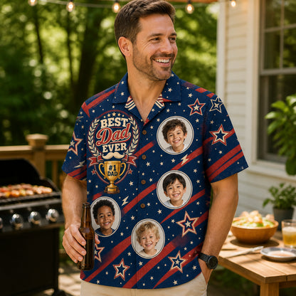 Best Dad Ever Photo Hawaiian Shirt - Lifestyle 2