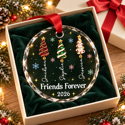 Best Sisters Forever - Personalized Glass Ornament - Christmas Gift For Sisters Bestie e5b45ac5-5172-42e2-a3dd-f138031d1758-6.png