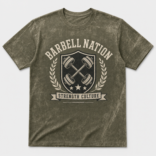 Barbell Nation Strength Crest Tee - T-Shirt - All over printed e5bd30bb-bb0b-4da1-9ea2-44e155ce0bed.png