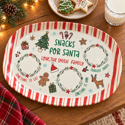 Personalized Santa Cookie Plate, Cookies for Santa Platter, Custom Holiday Christmas Plate for Family, Christmas Gift e5ef62fb-c0e8-4f73-839d-f637f01efd0f-banner-1.png