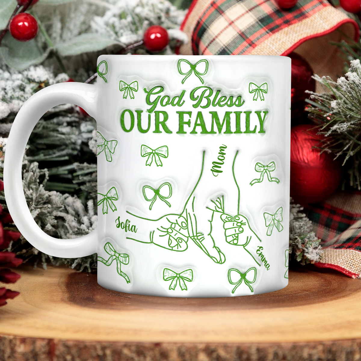 Custom Family Name God Bless Our Family Gifts - Personalized Mug e64a9ad9-4f2f-4c15-ae8b-7a08abe11c7a-MK8.png