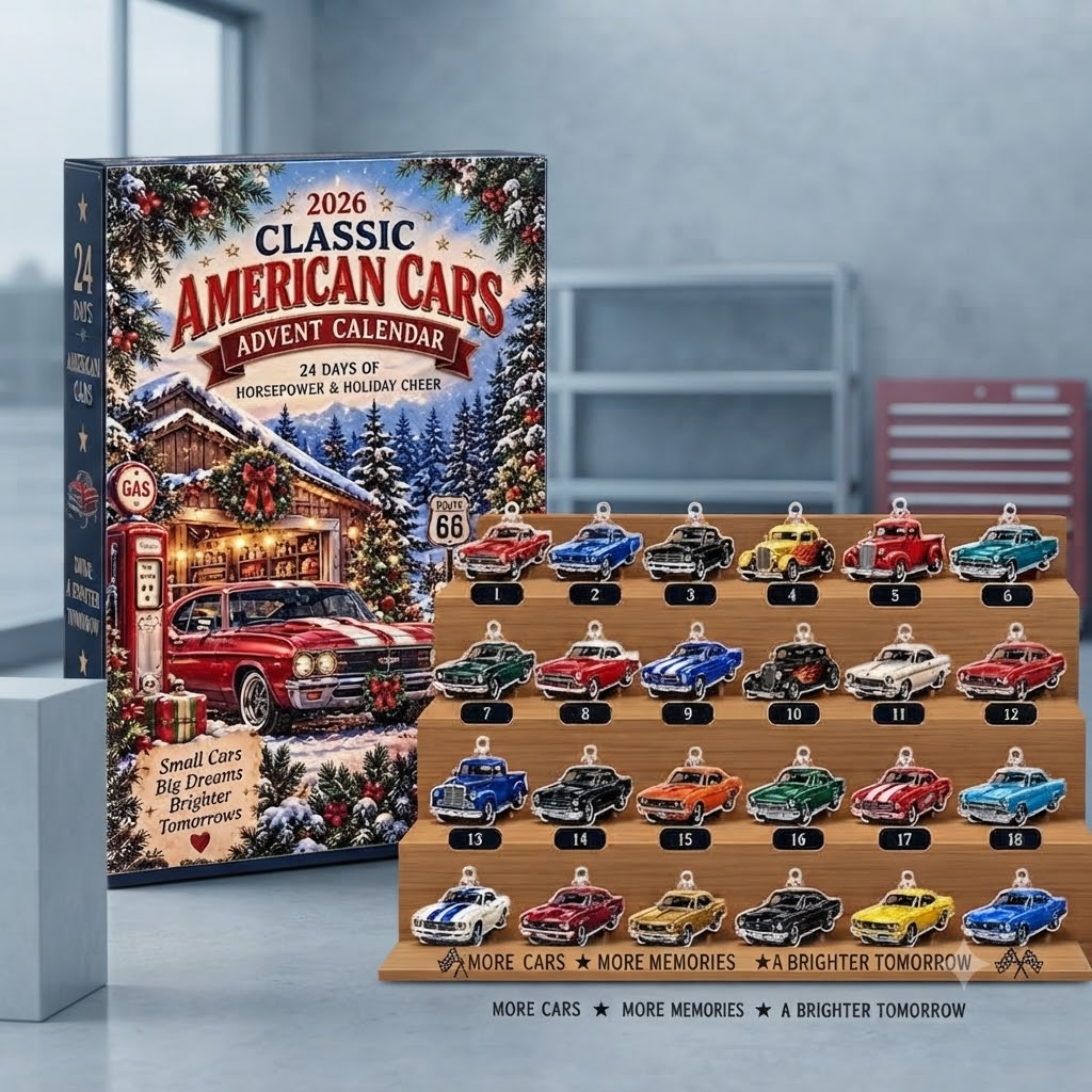 Classic American Cars Advent Calendar 2026, 24 Days Iconic Muscle Car Acrylic Charms Countdown, Car Guy Holiday Gift Box Ornament e65dd351-61a4-4d44-8e5a-8eda12f82ffa-t-i-xu-ng-4-.png