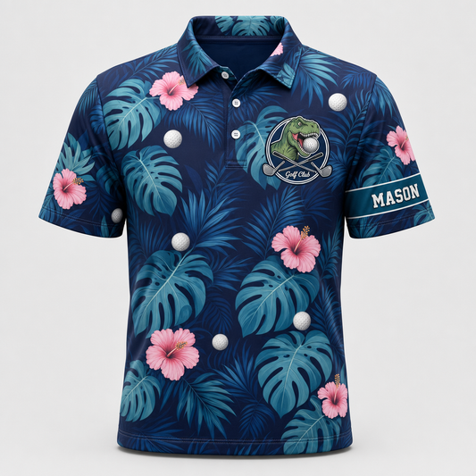 Back Nines Matter Dino Golf AOP Polo with Sleeve Name - Personalized Polo shirt - All over printed e66057ab-a66f-430f-b683-fd1a2dc773e4.png