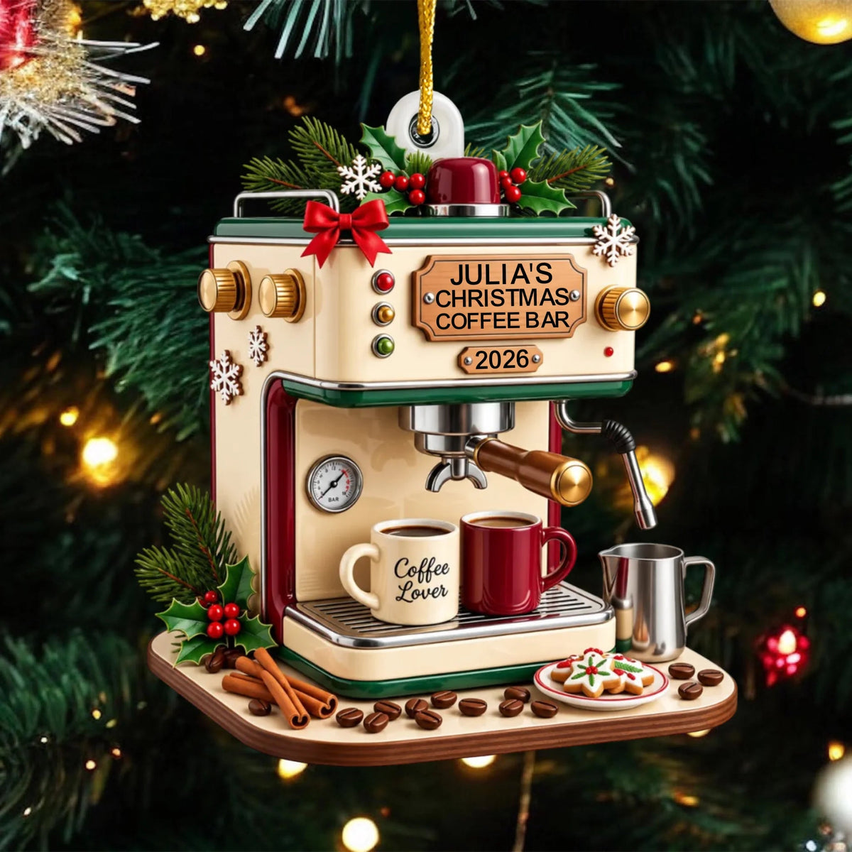 Coffee Maker Christmas- Personalized Acrylic Ornament, Custom Espresso Machine Xmas Decor 2026, Gift for Coffee Lover Barista, Coffee Bar Ornament e716c945-dd2f-4ed6-aa7c-ccd2d0e2b80d-6aa8b64e7063d.jfif