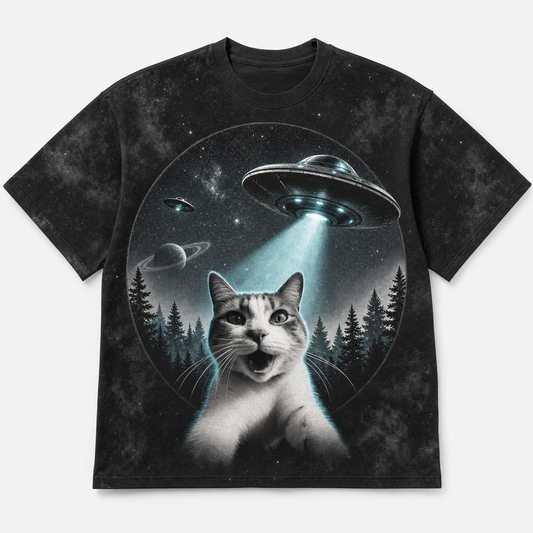 Custom Pet UFO Poster Tee - Hero